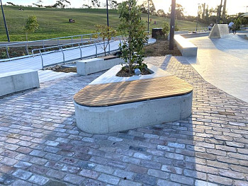 Sydney Park - Skate Park - Plinth Seating